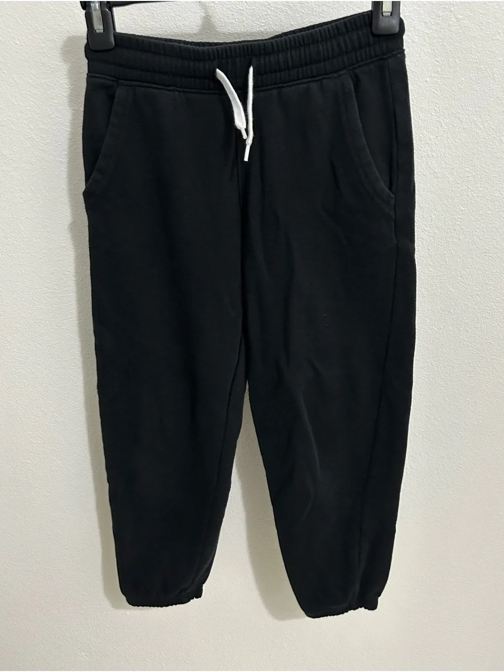 Old Navy Black Joggers with White Drawcord